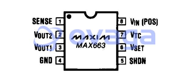 MAX663ESA  pin out
